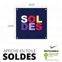 Affiche de vente carrée
