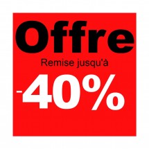 Offres d'affiches de vente -40%