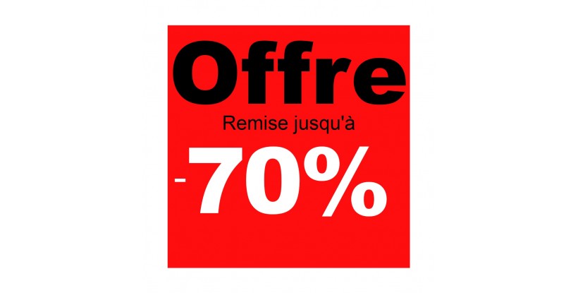 Cartel rebajas Ofertas -70%