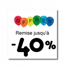 Affiche offre -40% de ballons