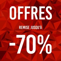L'affiche propose -70% de triangles