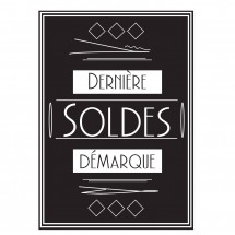 Affiche de vente aux enchères finale vintage