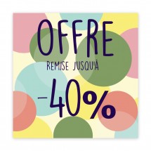 Affiche offre -40% cercles