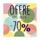 Affiche offre -70% cercle