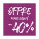 L'affiche offre -40% de points