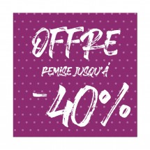 L'affiche offre -40% de points