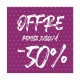 L'affiche offre -50% de points