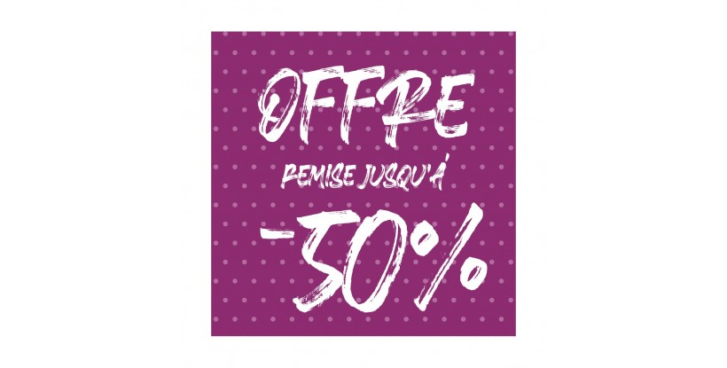 L'affiche offre -50% de points
