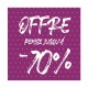 L'affiche offre -70% de points
