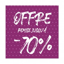L'affiche offre -70% de points