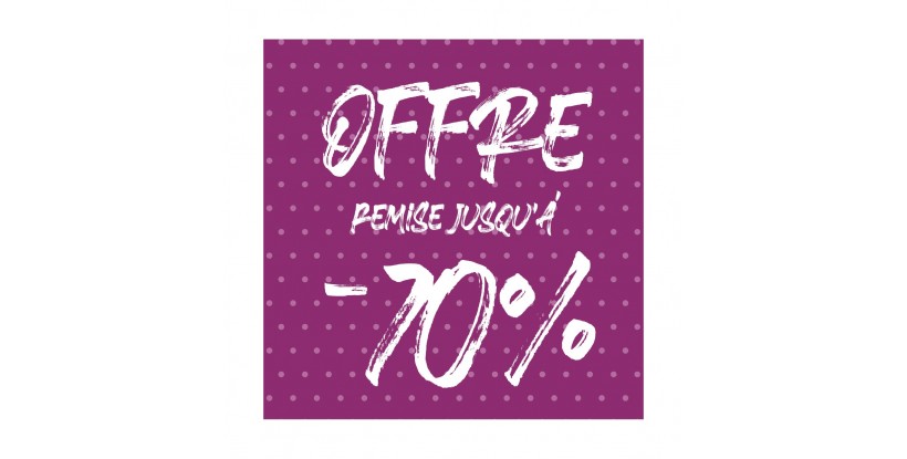 L'affiche offre -70% de points