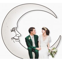 Photocall lune pour mariage