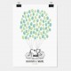 Arbre dempreinte de mariage tandem