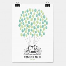 Arbre dempreinte de mariage tandem