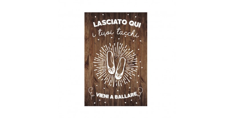  Cartel Boda Deja Tus Tacones