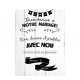 Affiche de bienvenue de mariage blanc