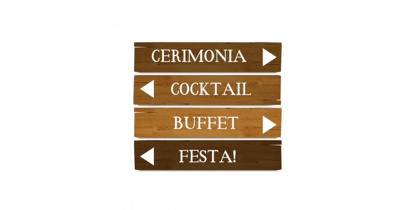 Carteles Madera Boda