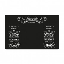 Photocall tableau noir pour mariage