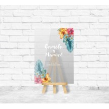 Table de mariage tropicale