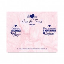 Photocall coeurs pour mariage