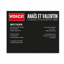 Magazine de mariage Photocall