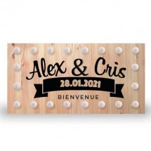Affiche de lumières de mariage
