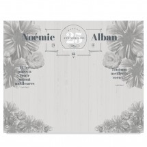 Photocall de mariage en argent