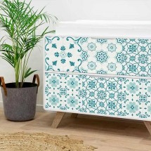 Sticker mural Tuile hydraulique