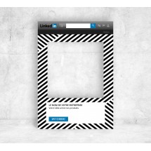 Cadre Linkedin Noir et Blanc