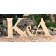 Lettres en bois de mariage