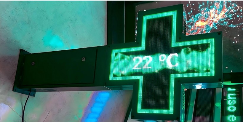 Croix de pharmacie LED