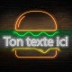 Neon hamburger