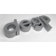 Lettre creuse en aluminium