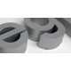 Lettre creuse en aluminium