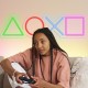 Néon boutons de la PlayStation