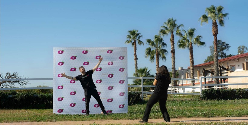 Photocall personalizado para exterior