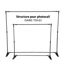 Structure pour photocall sans impression