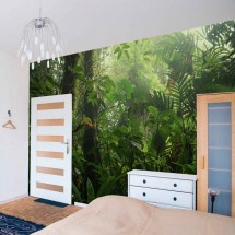 Autocollant mural tropique sauvage