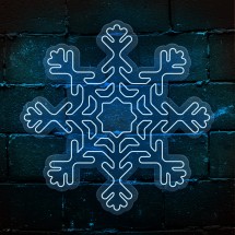 Flocon de neige en néon LED