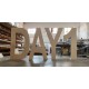 Lettres en bois