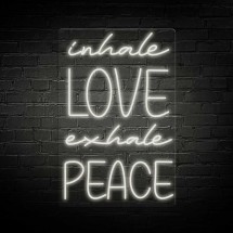 Neon Inhale Love Exhale Peace