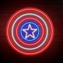 Néon Bouclier Captain America