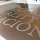 Plaques en acier gravées