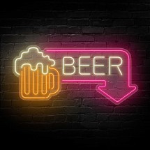 Néon Beer avec Flèche