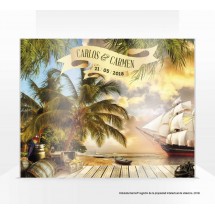 Pirate Caribbean Sunset Photocall