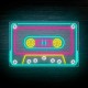 Néon Cassette Retro