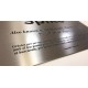 Plaques en acier gravées