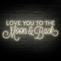 Néon Led Flex 'I love you to the Moon & Back'