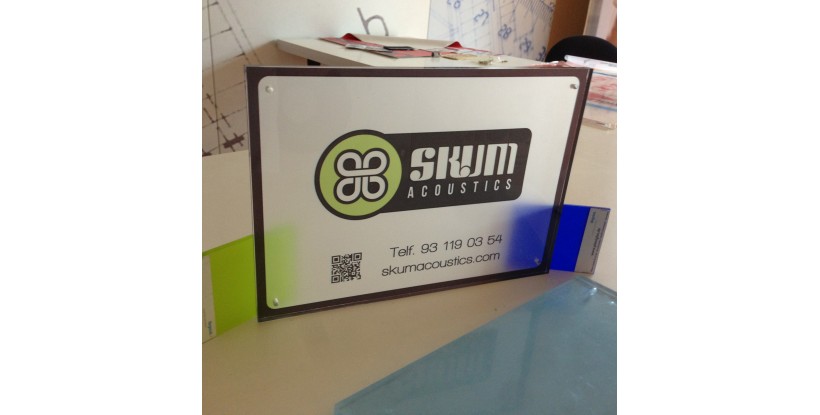 Plaque de plexiglas de glace satiné 