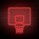 Néon Panier de Basket-ball